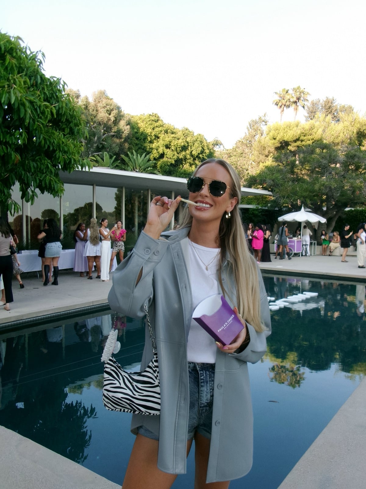 Kyndall Ames, a Los Angeles UGC and beauty content creator, at a Paula's Choice skincare brand event